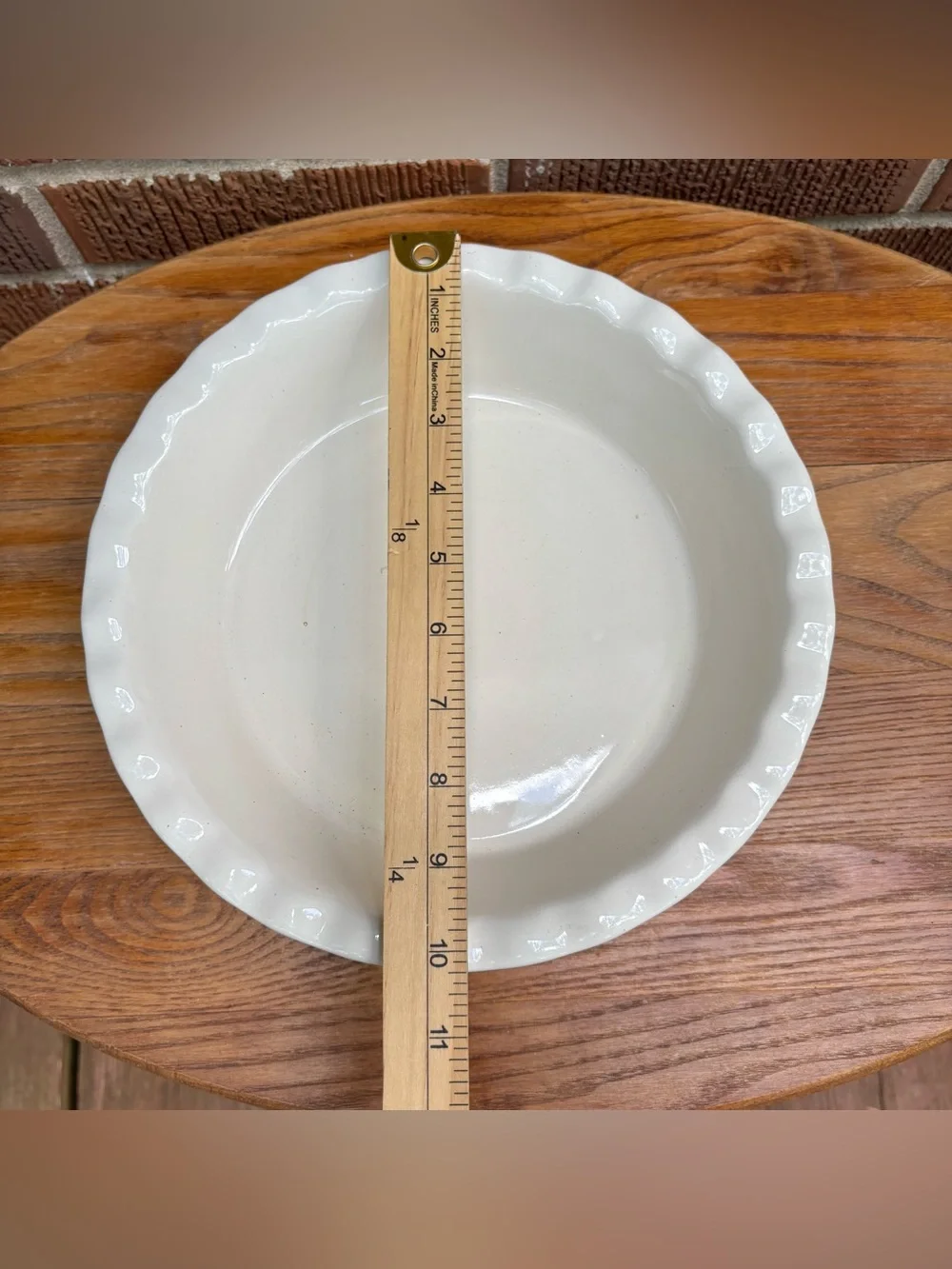 The Bake Shop Vintage MasterClass  Red Plaid 10 Inch Pie Plate Cottagecore